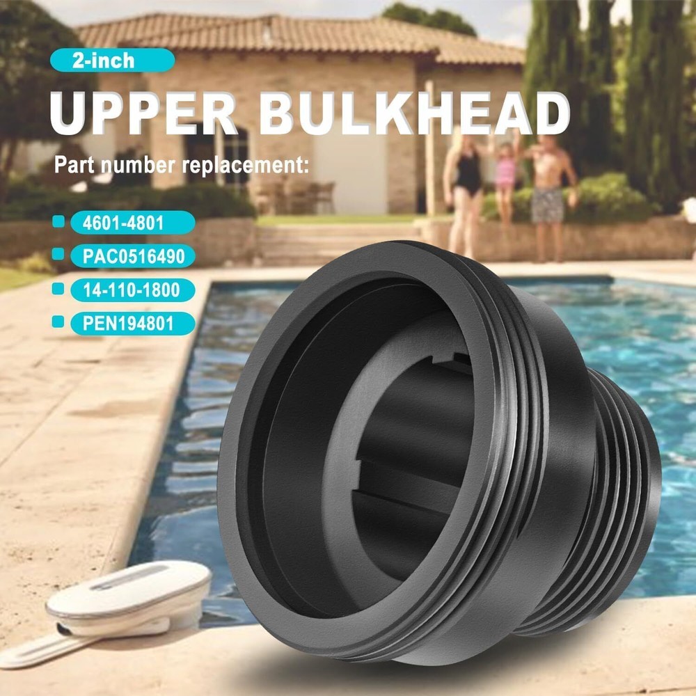 194801 Bulkhead Fitting 2-Inch for Pool Spa Filter, Clean Clear Plus, FNS Filter