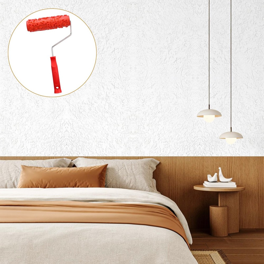 2 Pcs Texture Roller 7'' Drywall Texture Roller Decoration Textured Paint Rol...