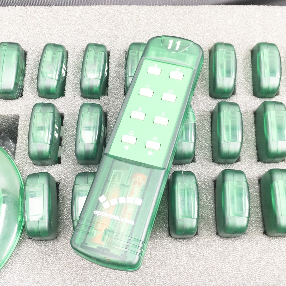 Optivote Interactive Audience Response Voting System Handsets + Receiver