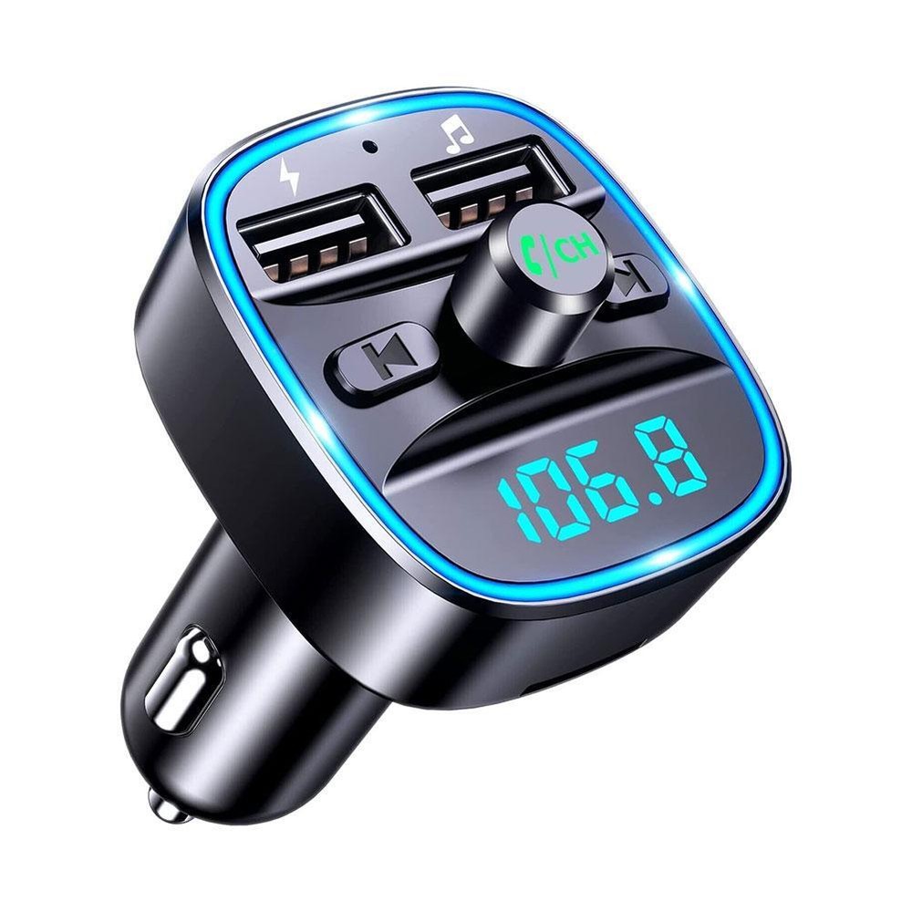 Bluetooth 5.0 Wireless Car FM Transmitter MP3 Music Player Radio Charger Adapter