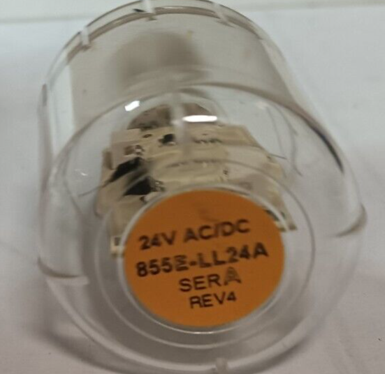 NEW ALLEN BRADLEY 855E-LL24A 50MM LED STACK LIGHT LAMP AMBER 24V AC/DC