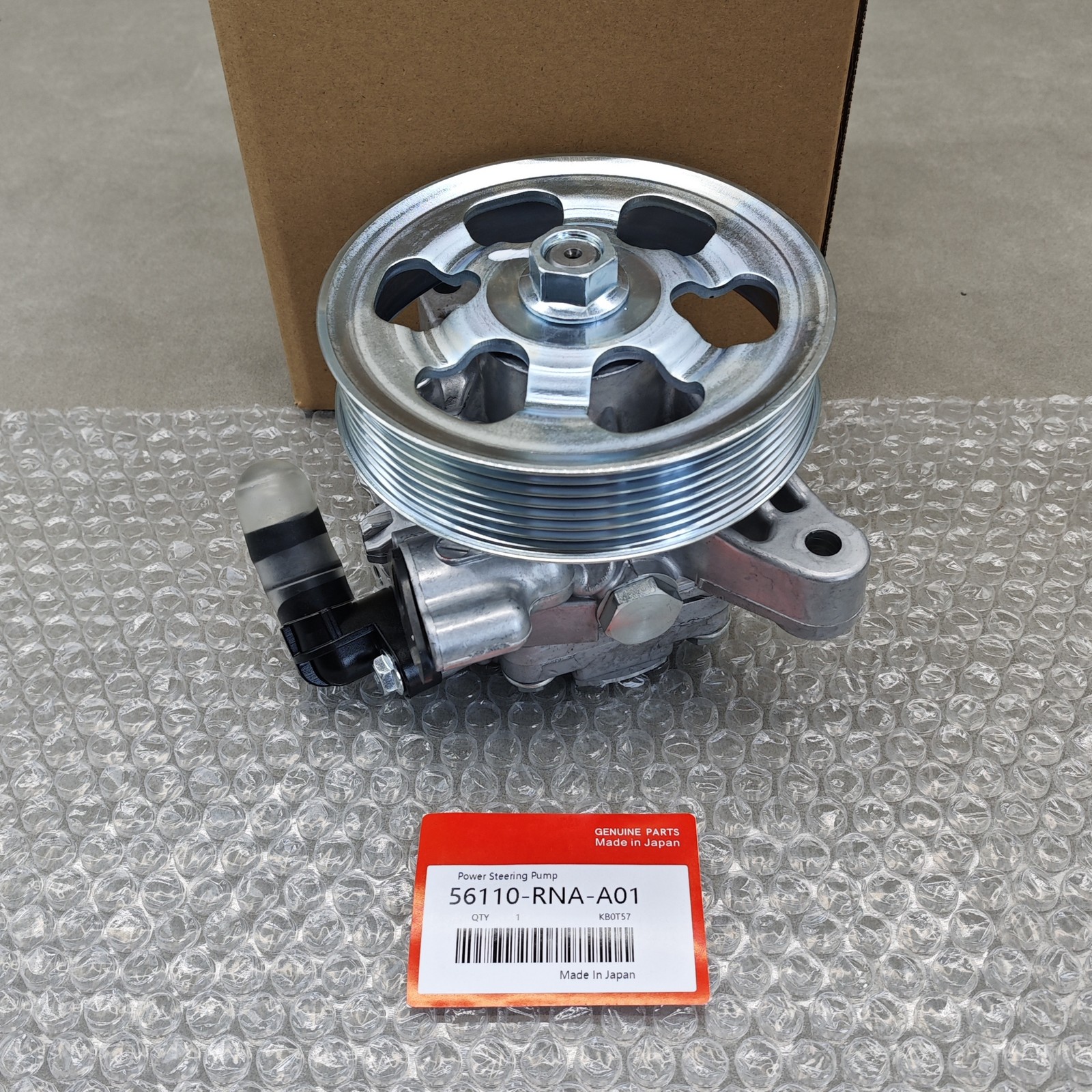 OEM 1PCS Power Steering Pump 21-5456 w/ Pulley For 2006-2011 Honda Civic 1.8L L4