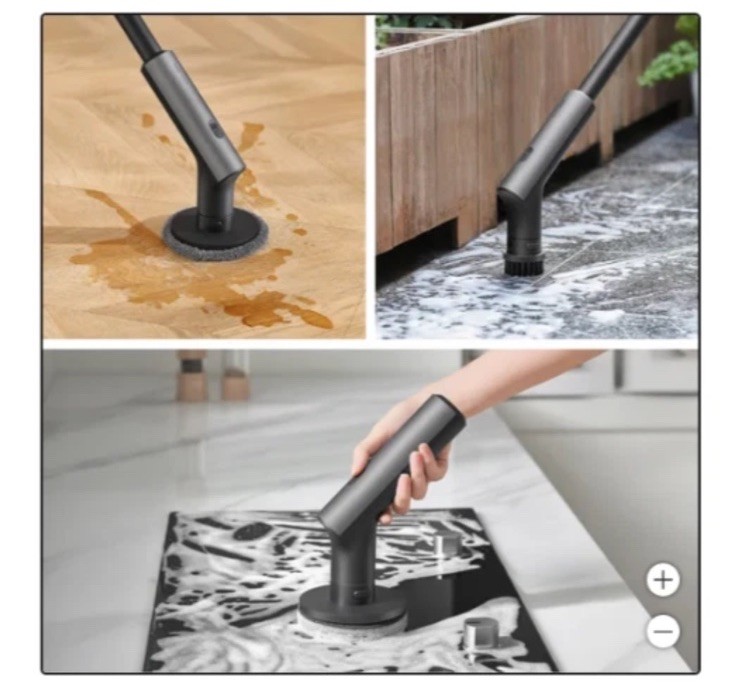 Hoto Rechargeable Spin Scrubber 51" Adjustable Handle Waterproof Power Cleaner