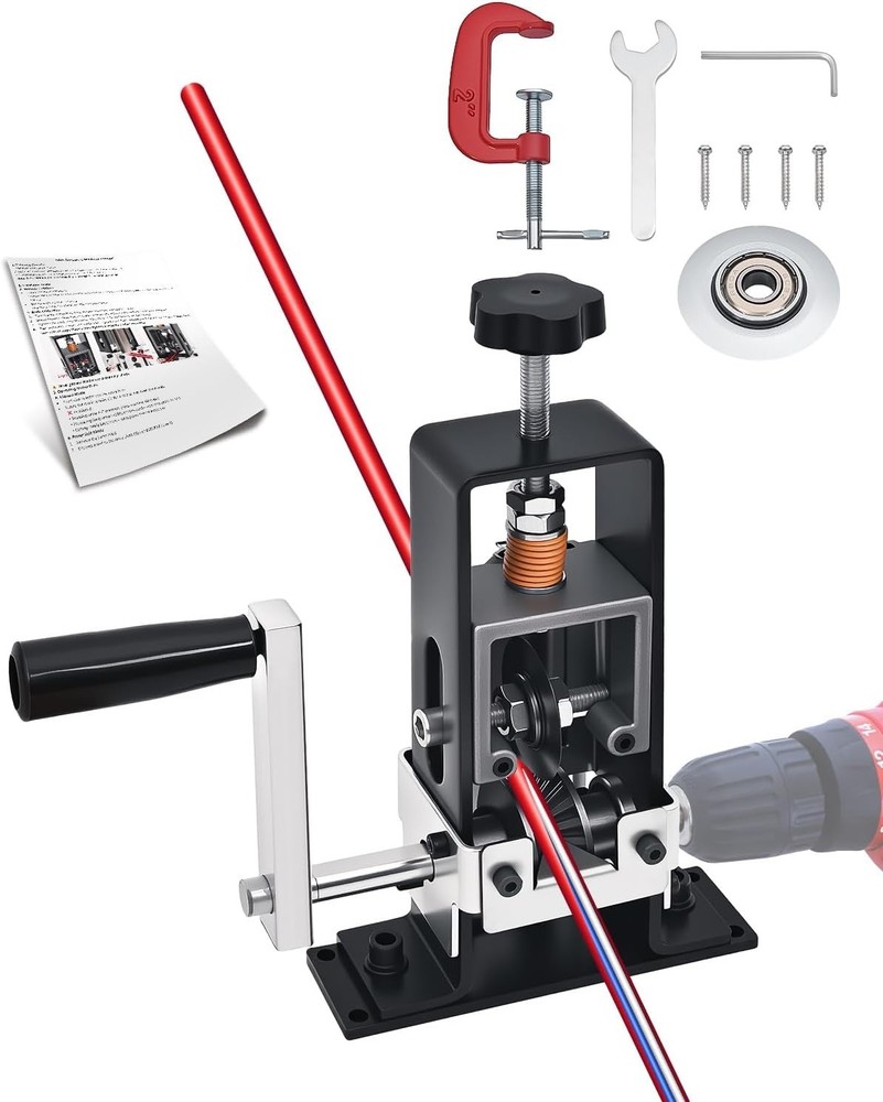 Wire Stripper Machine, 0.06-1 inch Manual Wire Stripping Machine with Replace...