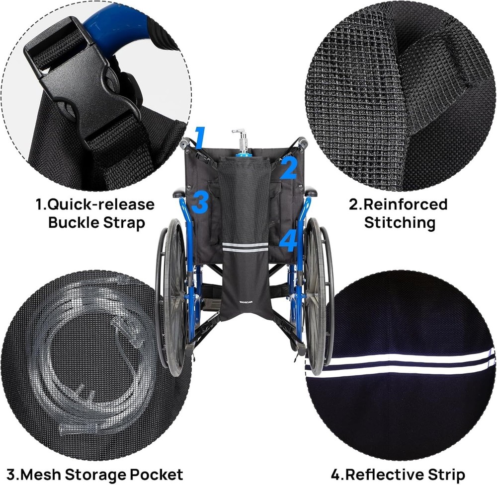 Oxygen Tank Holder for Wheelchiars