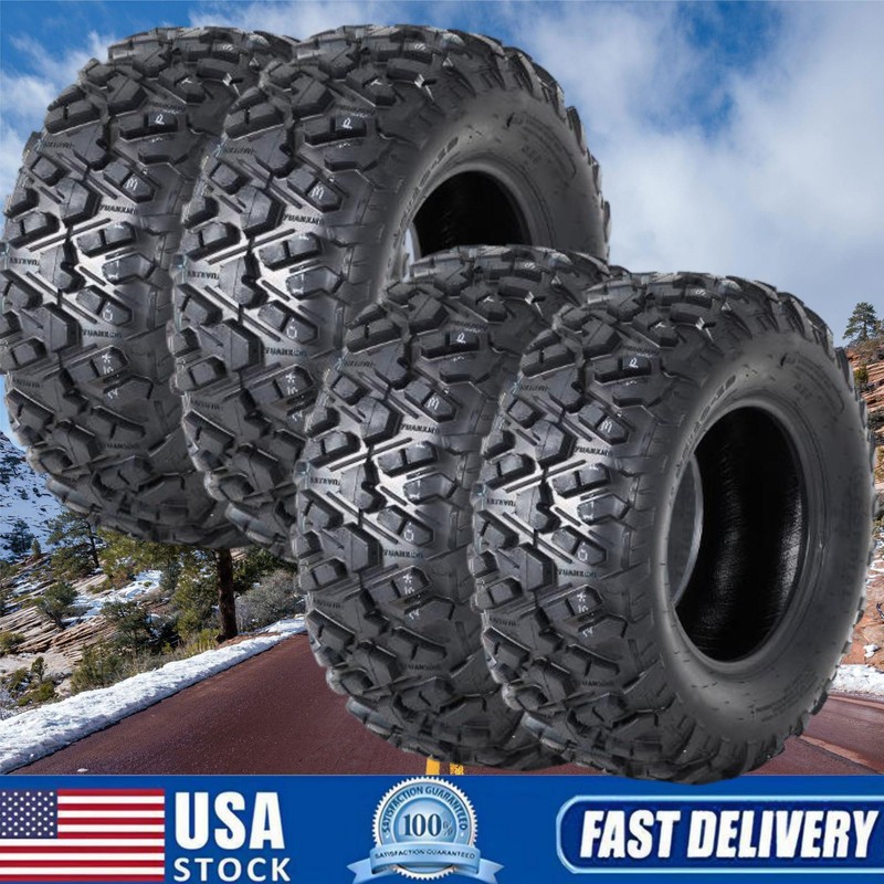 Set 4 27x9-14 27x9x14 & 27x11-14 27x11x14 ATV UTV All Terrain 6PR Mud Trail Tire