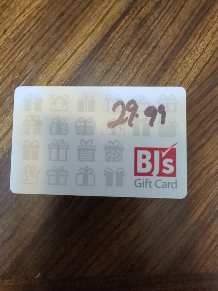 Bj's Gift Card Value: $29.99