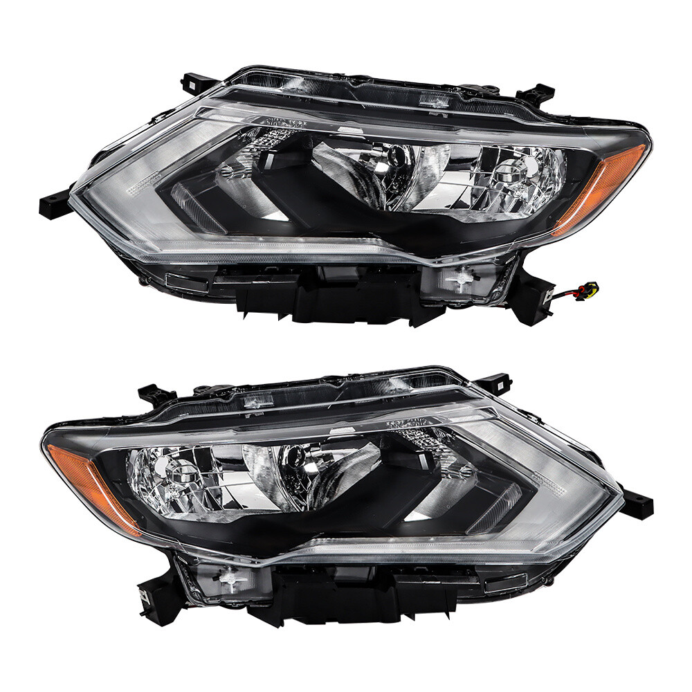 Fit For nissan Rogue 2017-19 Headlights Halogen Factory LED DRL Pair Left+Right