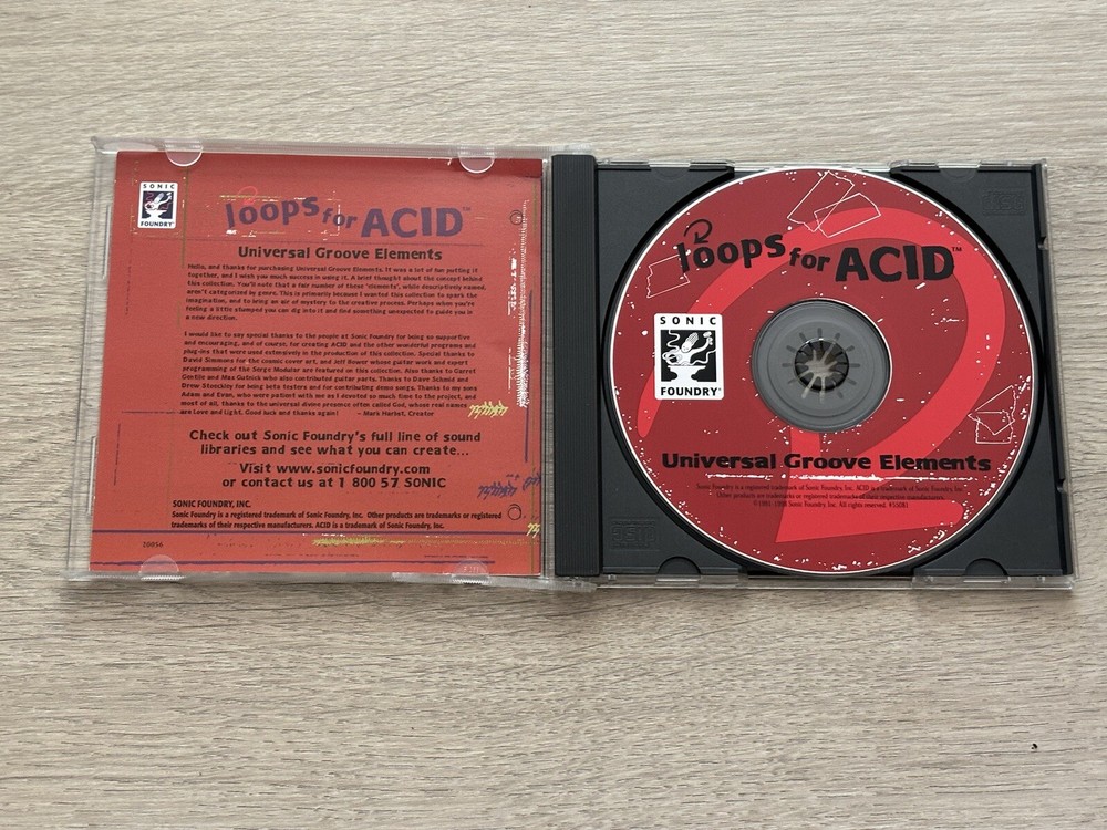 Sonic Foundry Loops for ACID: Universal Groove Elements