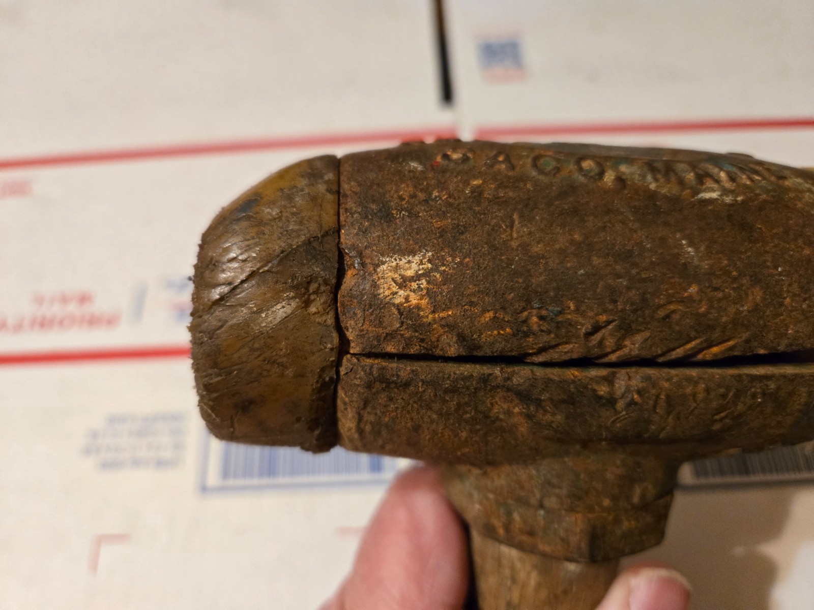 Garland No. 4 Split Head Rawhide Mallet Hammer