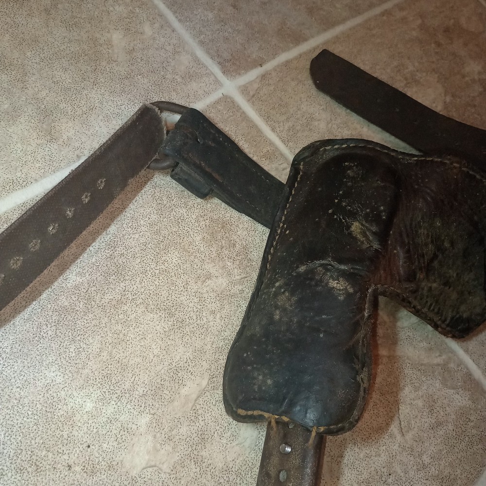 Vintage Tree Pole Climbing Spikes Gaffs Adjustable Leather logging forestry