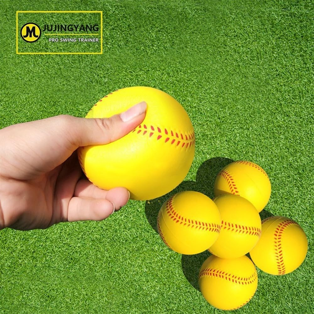 Baseball & Softball Swing Trainer Bat with Rope 12 Balls Tote Bag JUJINGYANG