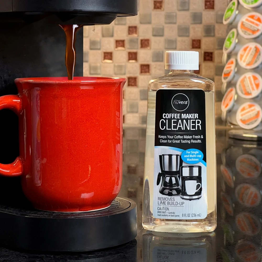 Nuvera Coffee Machine Descaler Solution 8 fl oz Single Cup & Espresso Cleaner