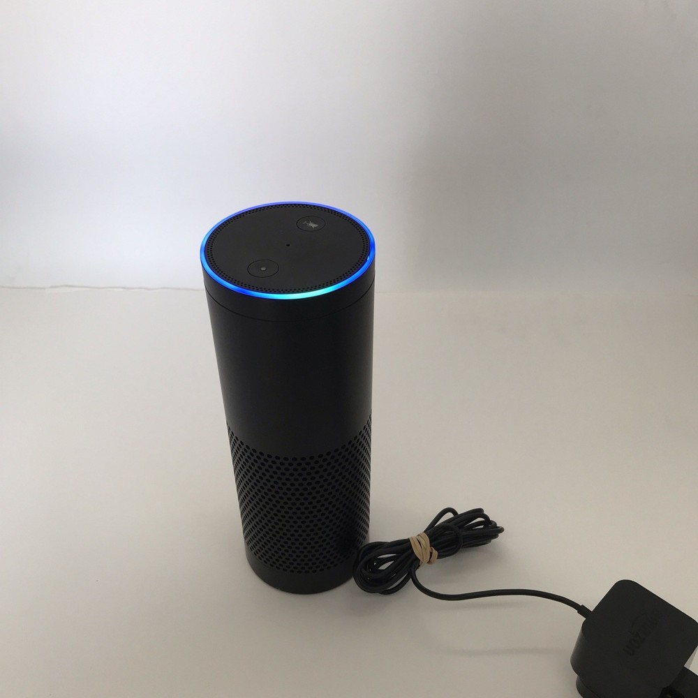 Amazon Echo SK705DI Smart Speaker Black Wireless Alexa w/ Power Adapter