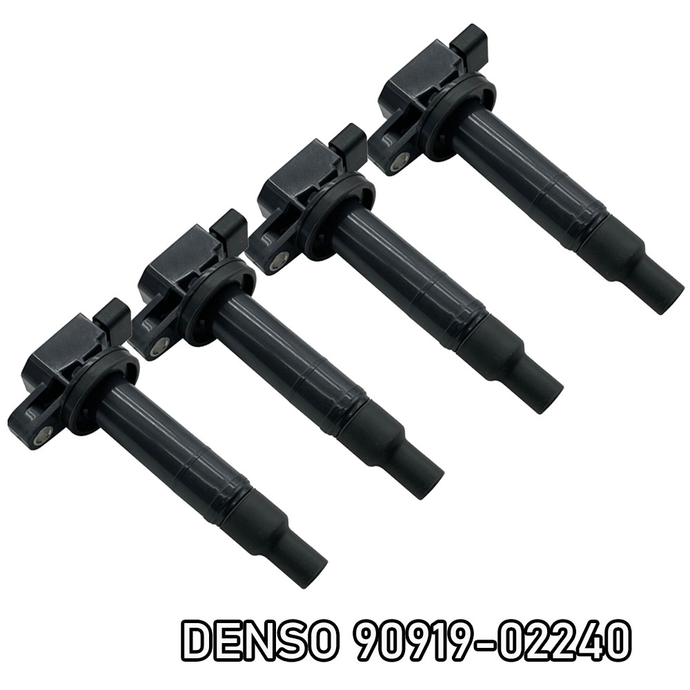 90919-02240 IGNITION COIL SET (4Pcs) DENSO For Toyota PRIUS ECHO 4-DOOR 1.5Ltr !