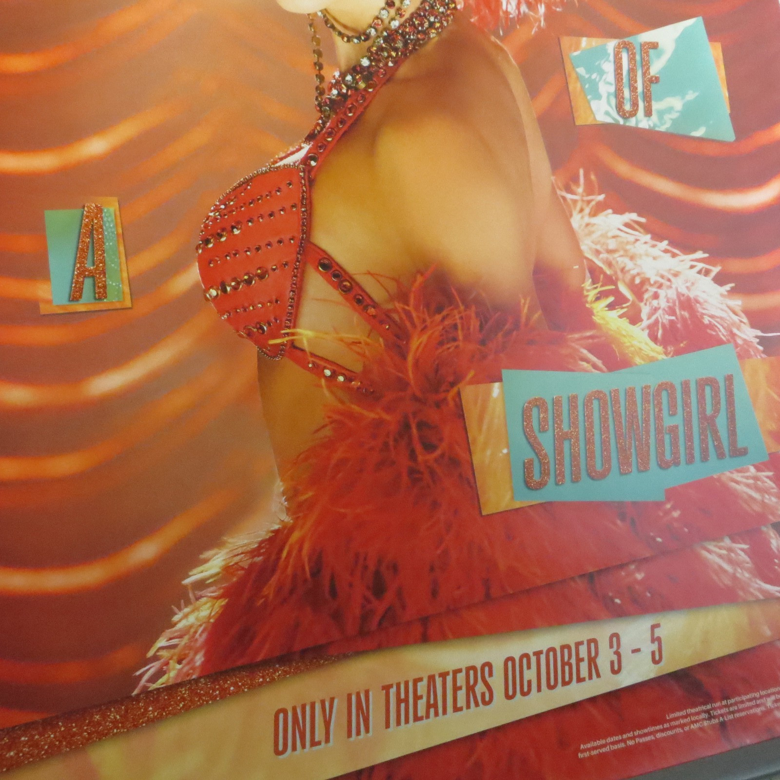 Taylor Swift Official Release Party of a Showgirl 27x40" Theater Lightbox Poster