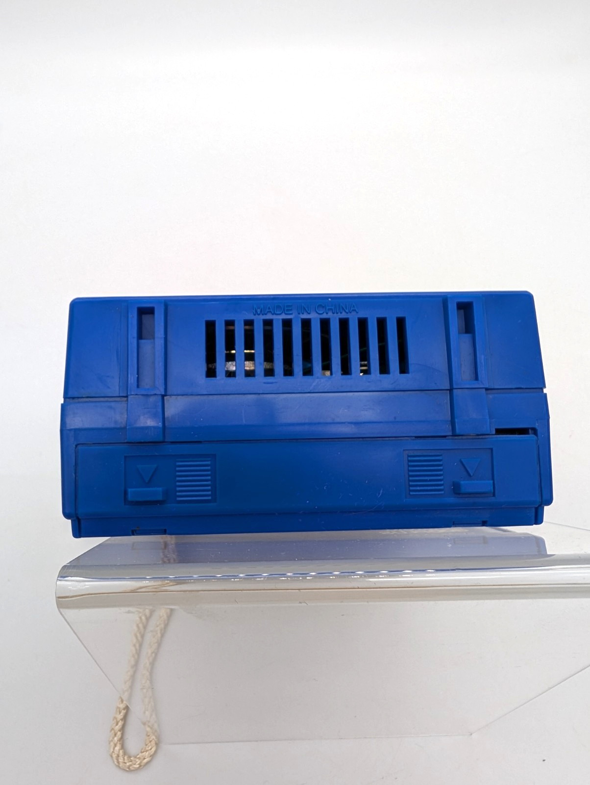 Vintage Polaroid 600 Plus Blue AM FM Promotional Radio With Box Tested - WORKS