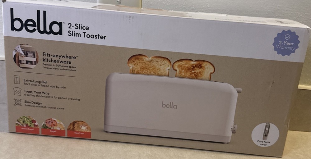 Bella 2-Slice Slim Toaster Blossom