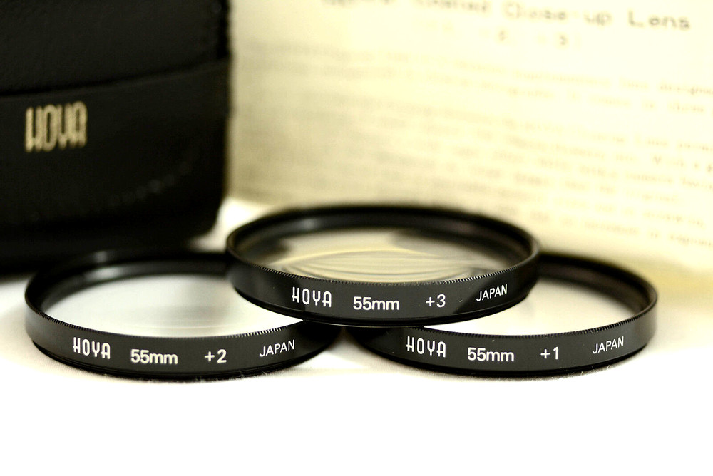 HOYA 55MM 3PC CLOSE-UP CAMERA LENS SET (MINT)