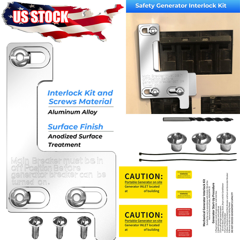 Generator Interlock Kit Compatible with Siemens/Murray/ITE 150 Amp or 200 Amp