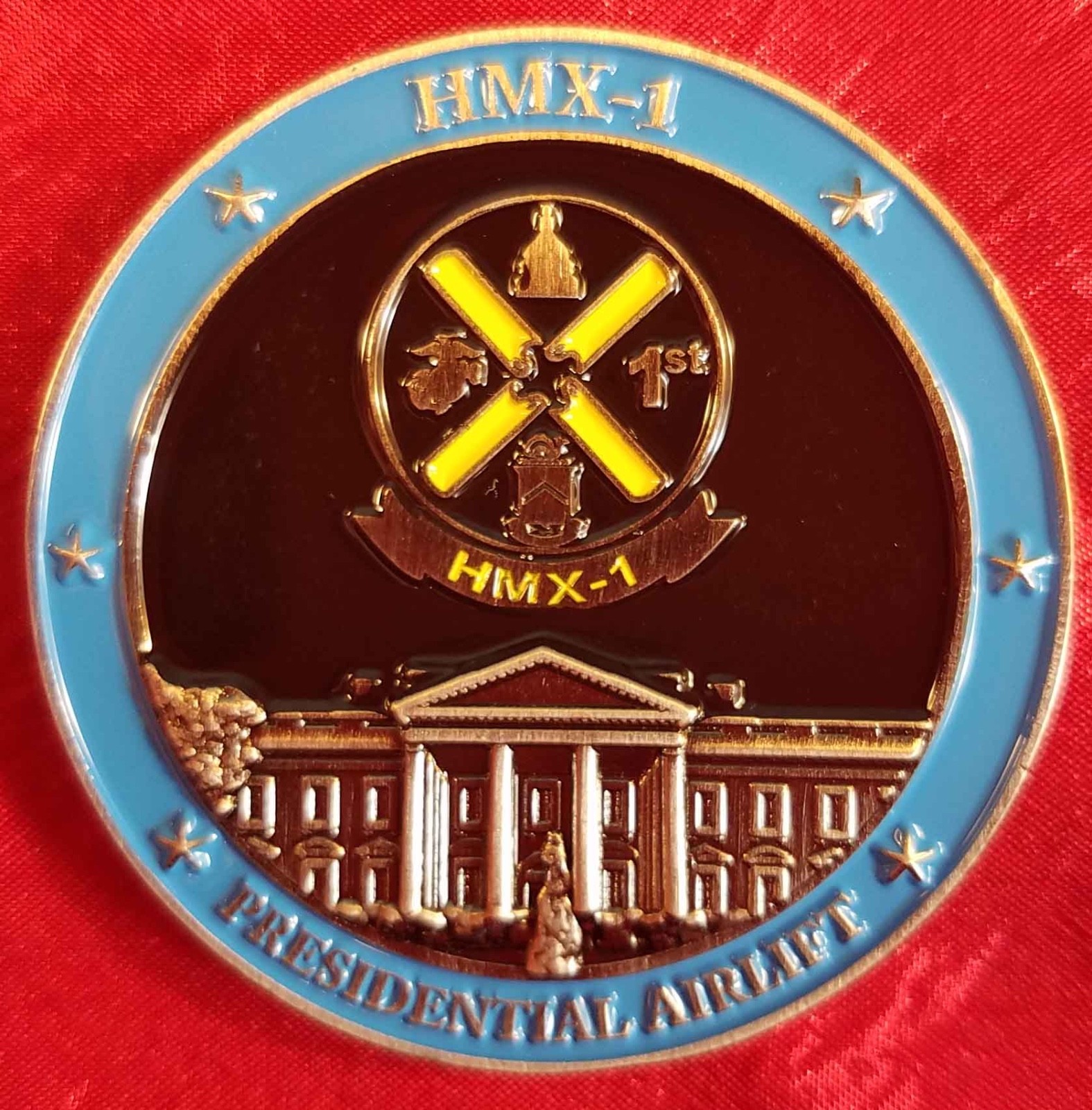 Marine one HMX-1 Presidential Airlift Challenge coin Original unique OCPM 26