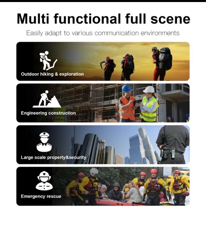 TIDRADIO TD-H8 3rd GEN HAM-GRMS Handheld Two-Way Radio with Bluetooth PROGRAMMNG