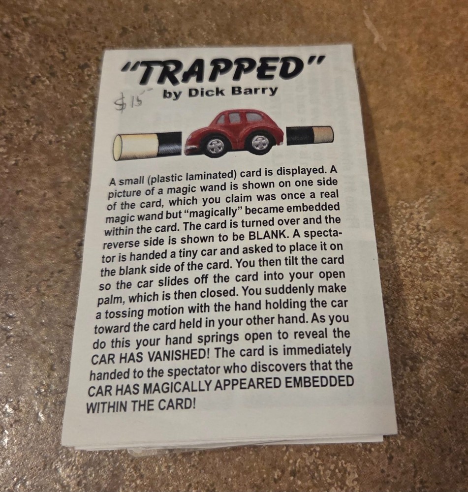 Trapped by Dick Barry  Magic Mentalism Tricks