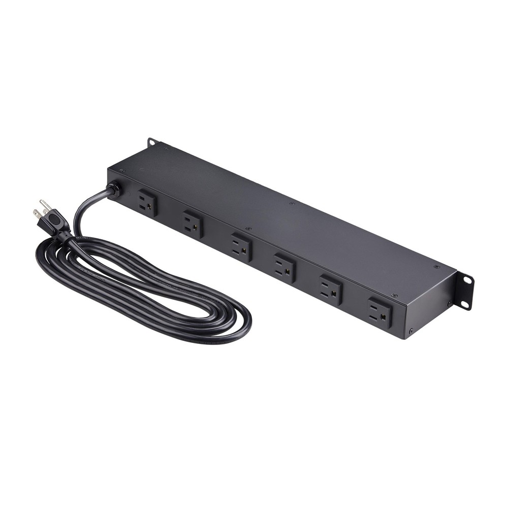 StarTech 8-Outlet Horizontal Rack Mount Metered PDU, 8ft Power Cable