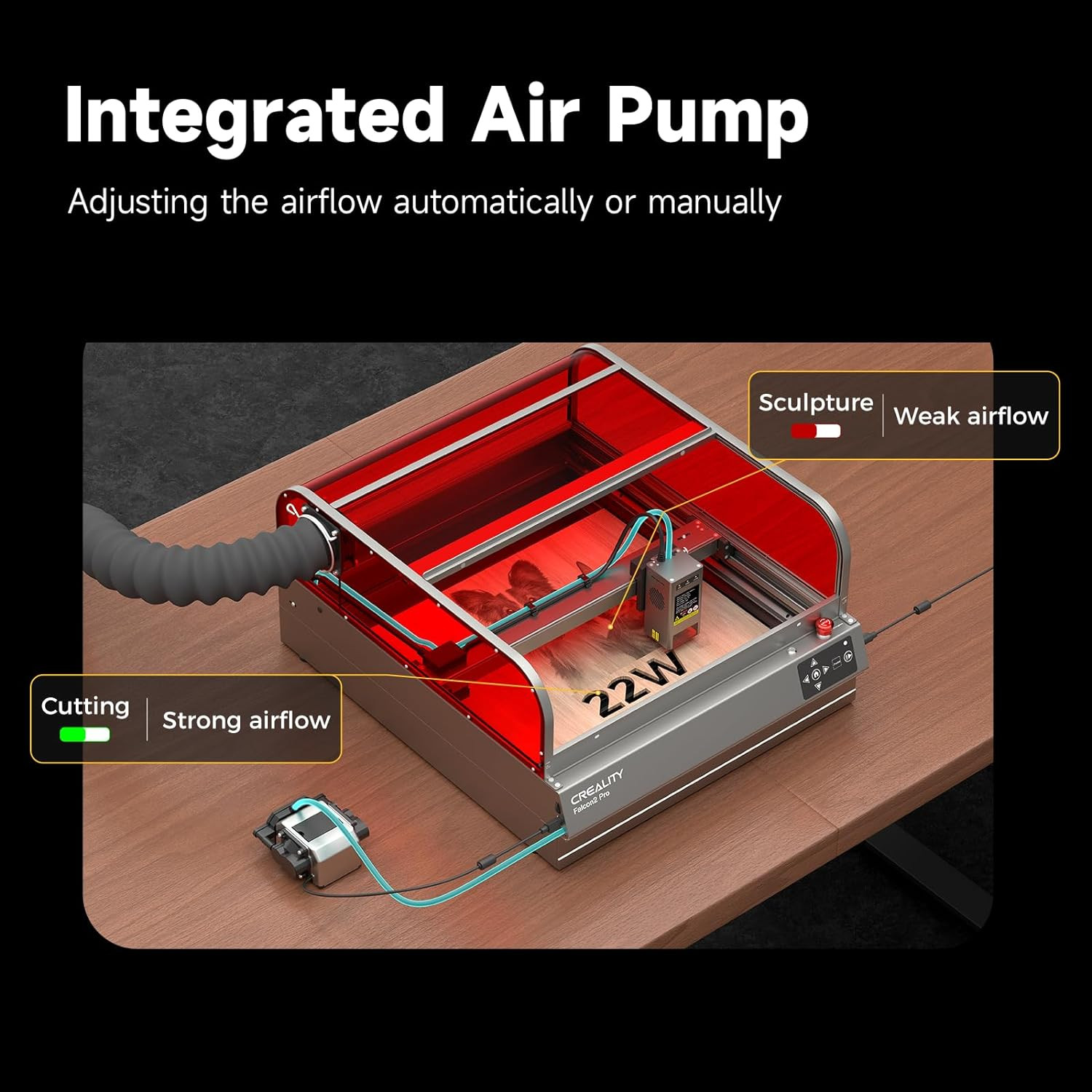 [Open Box]Creality Falcon2 Pro 40W Laser Engraver With Air Assist