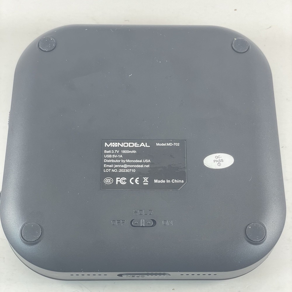MONODEAL Rechargeable Portable CD Player
