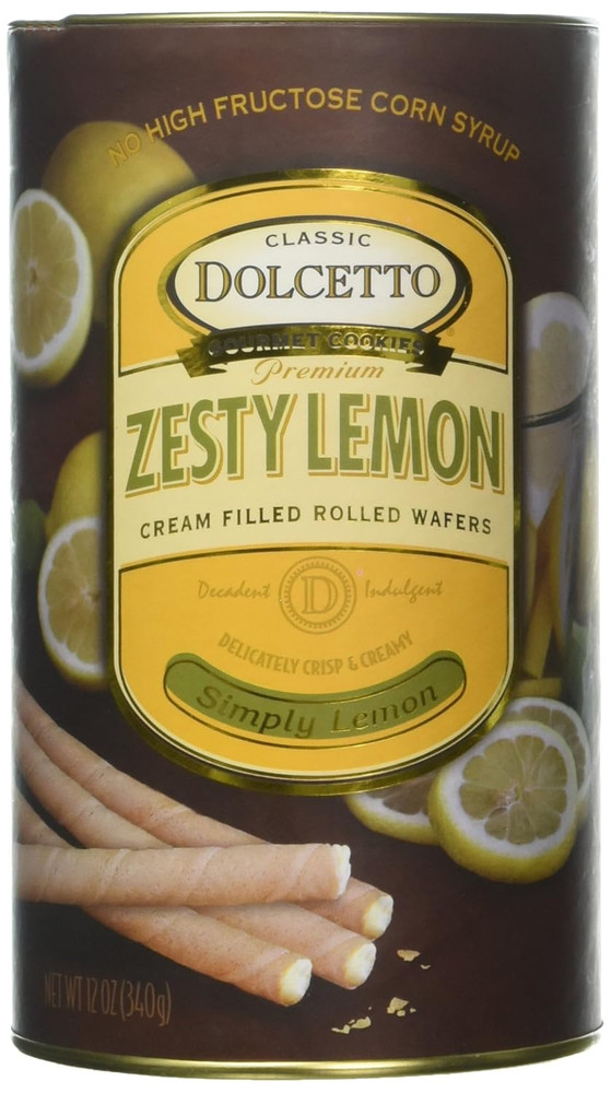 Wafer Rolls Lemon, 12 OZ