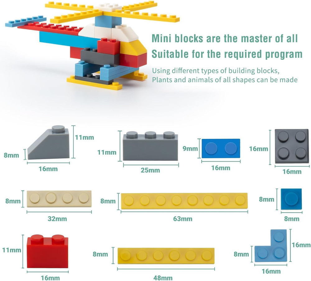 1500 Piece Building Bricks,Bulk Classic Building Blocks Basic Box Compatible wit