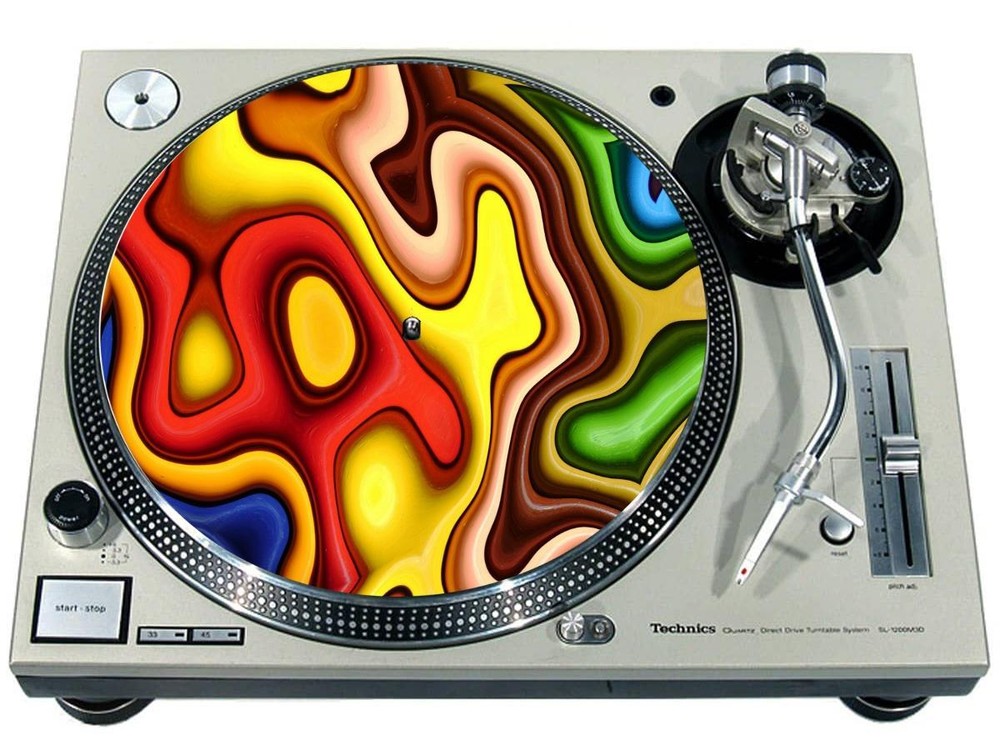 Slipmat Scratch Pad Felt for 12" Turntable Vinyl LP DJ Record Player PATTERN 11