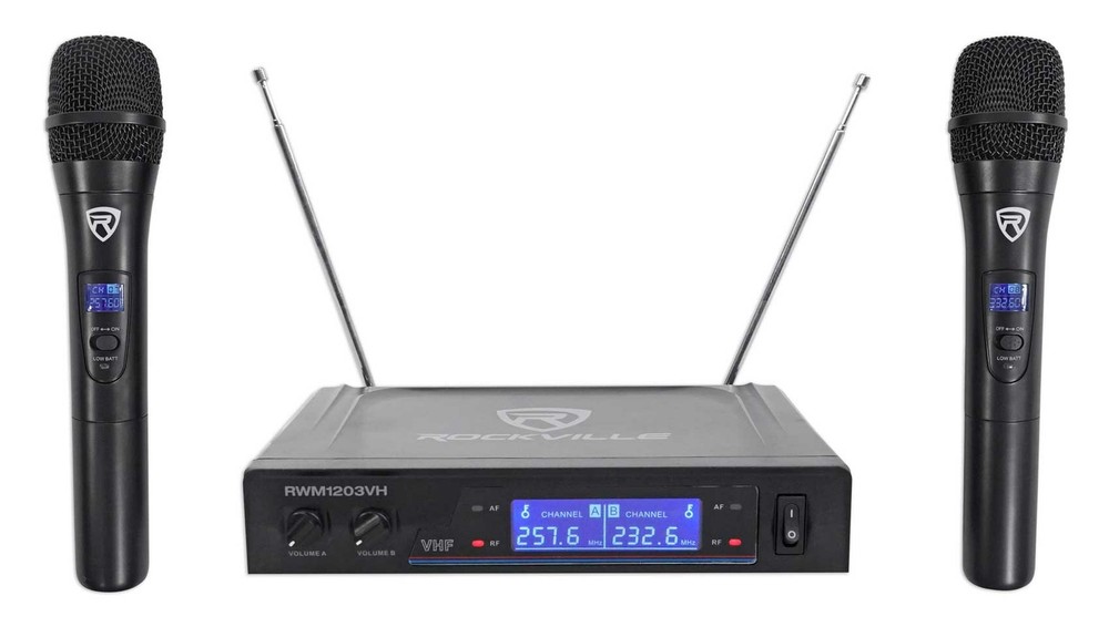 NYC Acoustics X-Tower Bluetooth Karaoke Machine System w/LED's+(2) Wireless Mics