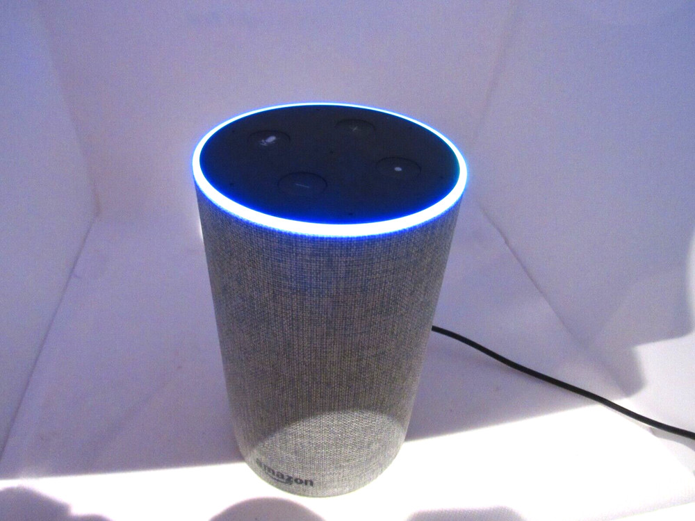 Amazon Echo (2nd Generation) Smart Assistant - Heather Grey Fabric