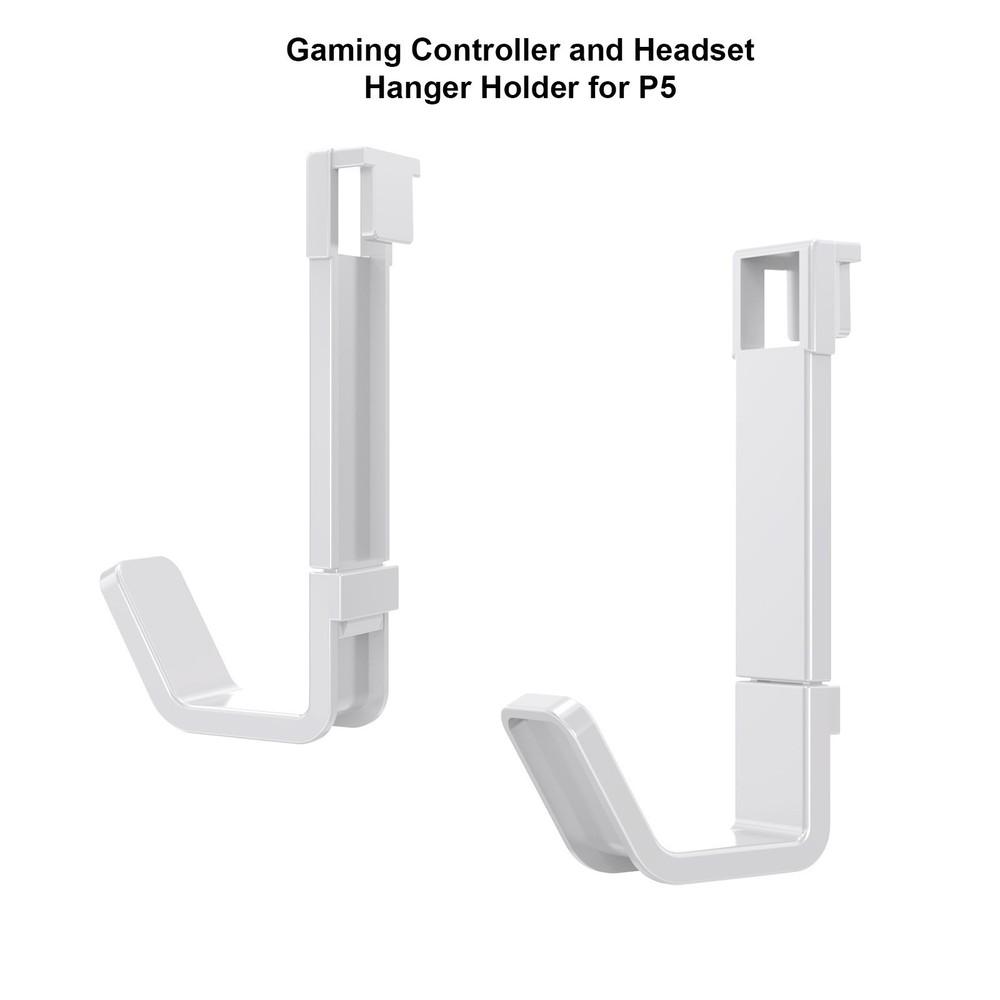 2 PCS White Gaming Controller Hanging Holder Accessories For PS5/PS5 Slim