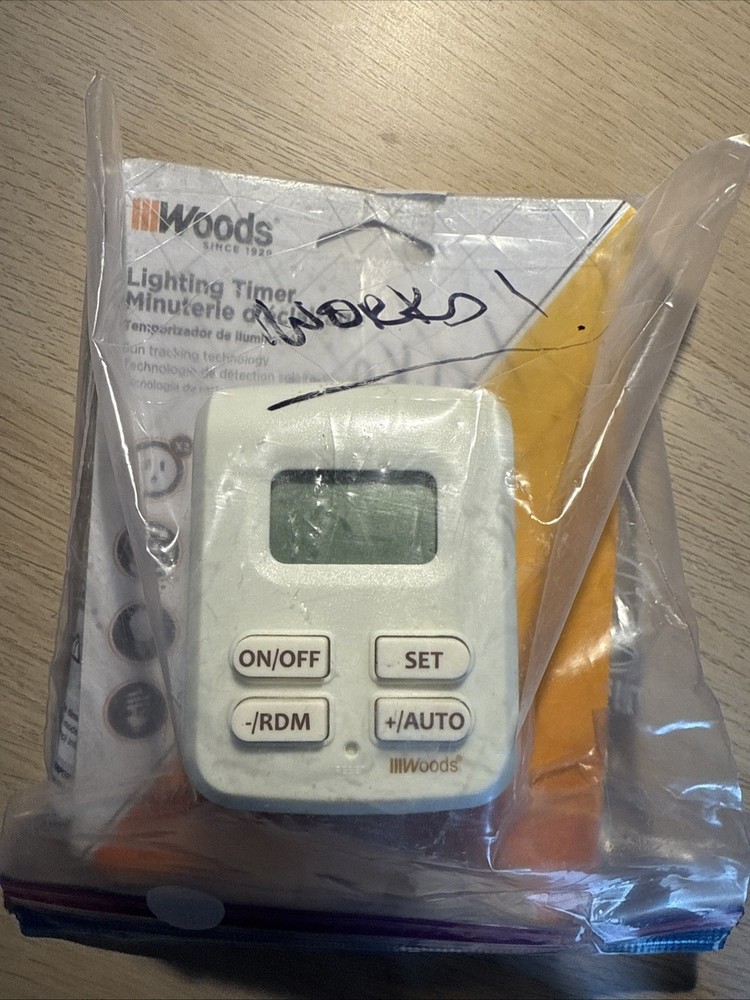 Woods Lighting Timer 50029 Indoor Interior 7day Sun Tracking Technology