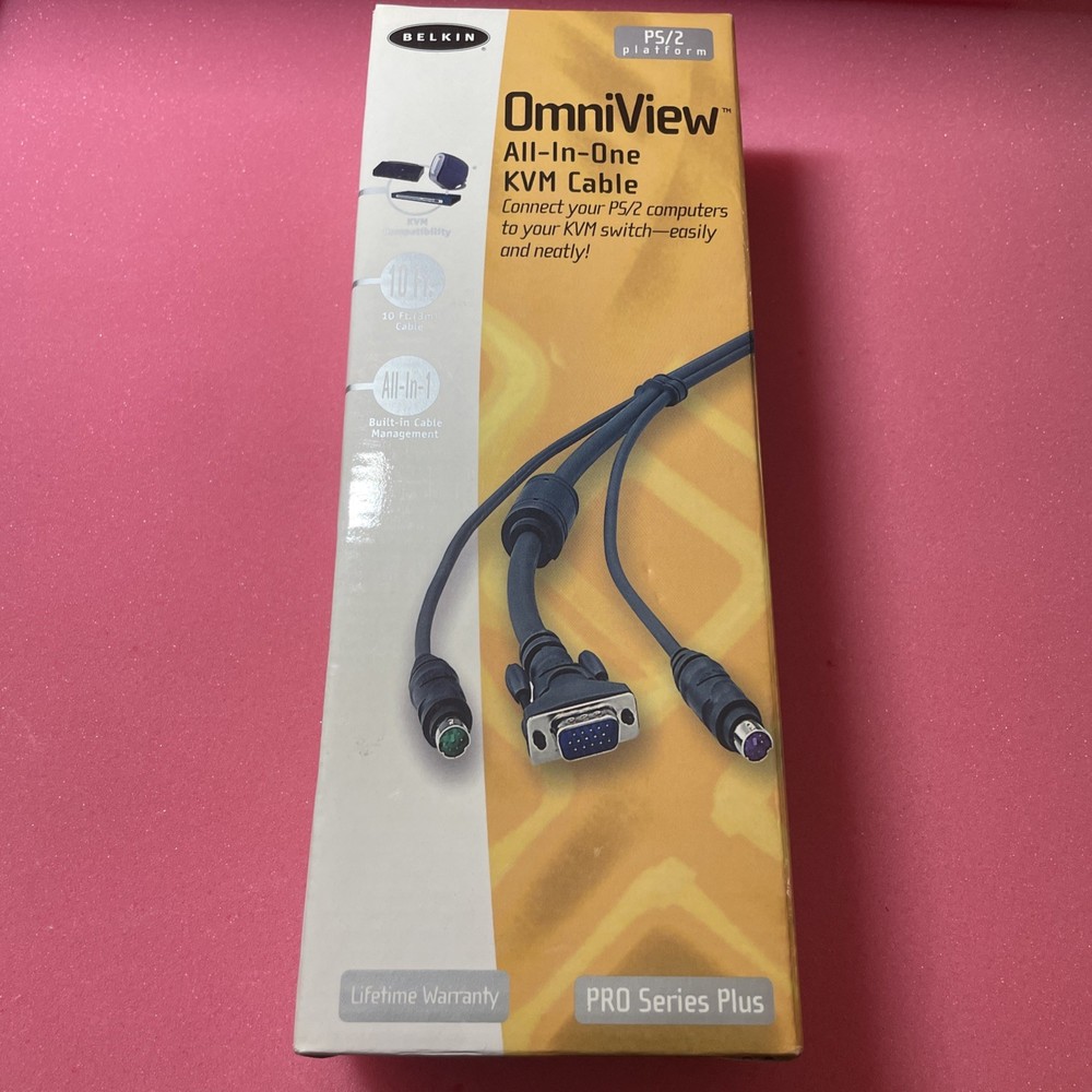 BELKIN OMNIVIEW ALL IN ONE KVM CABLE 10FT