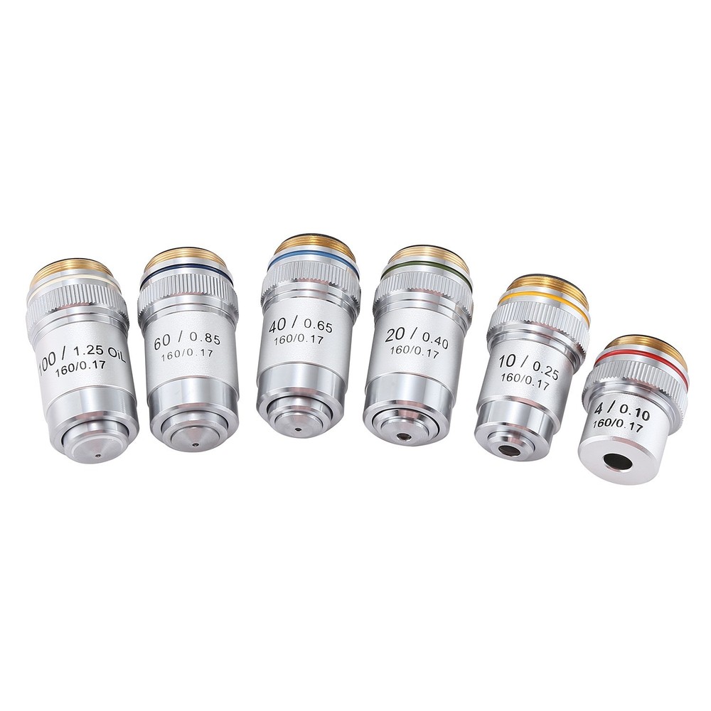 For Biological Microscope Achromatic Objective Lens Microscope Parts Parts