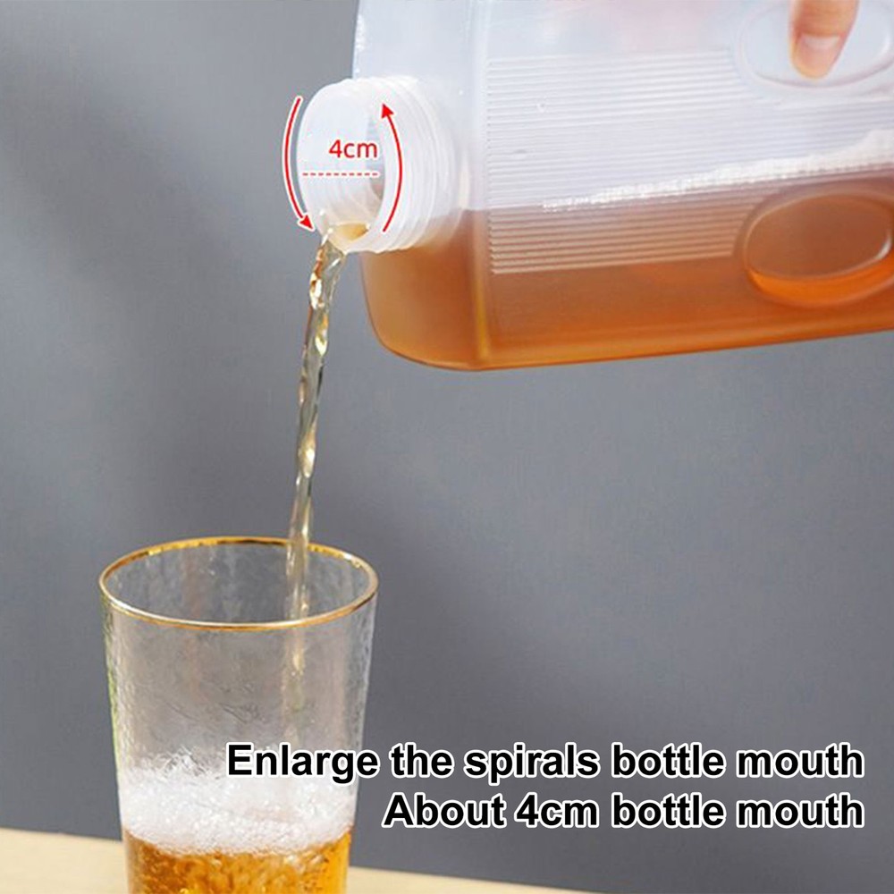 2L Empty Juice Bottle Refrigerator Juice Container Bottle Reusable Bottle