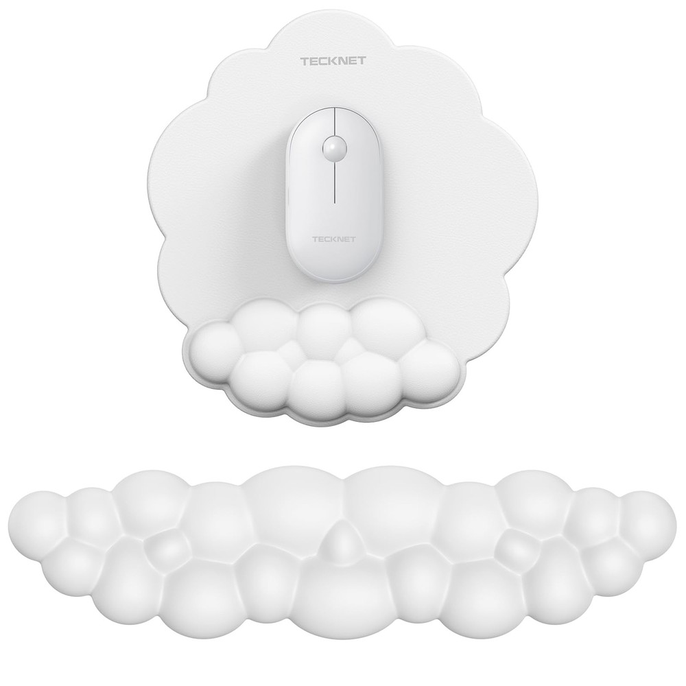 Cloud Mouse Pad with Wrist Rest, Ergonomic Cloud Wrist Rest with Non-Slip Bas...