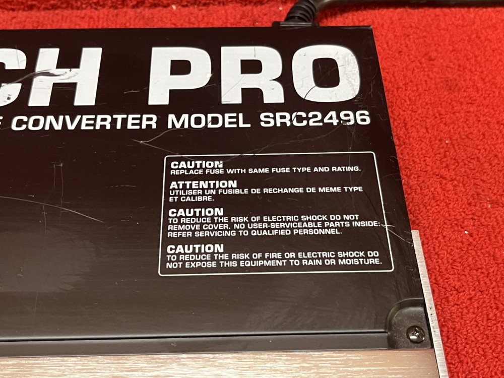 Used Behringer Ultramatch Pro SRC2496 AD/DA Sample Rate Converter Good Condition