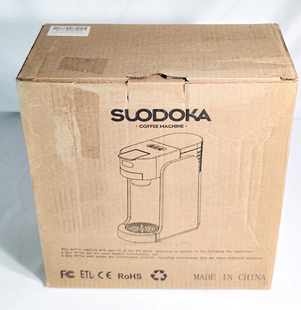 Suodoka Single Serve Coffee Maker K-Cup Capsule Machine Black Compact-C4