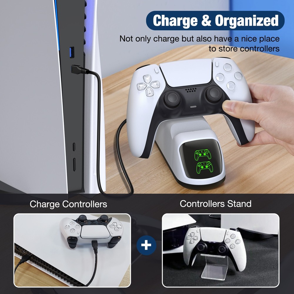 PlayStation 5 DualSense Wireless Charging Station PS5 Controller Charging Dock