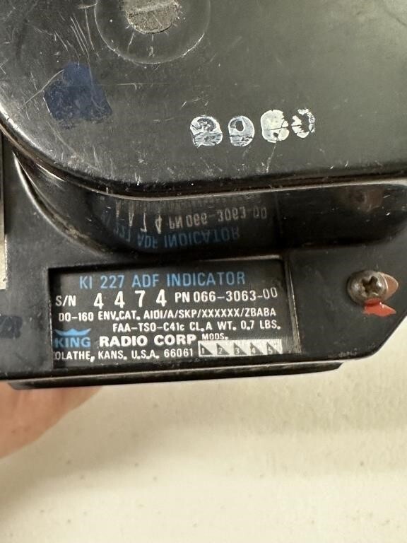 Bendix King KI 227 ADF Indicator 066-3063-00 (D2962)! Tested!