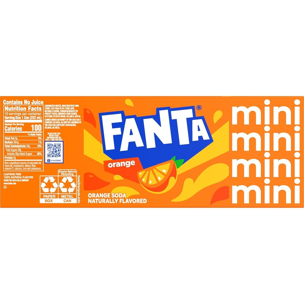 FANTA ORANGE CAN 7.5 FL OZ X10
