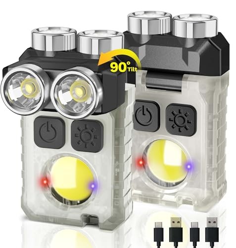 Rechargeable EDC FlashlightPack 100LM Keychain Flashlight with COB 2