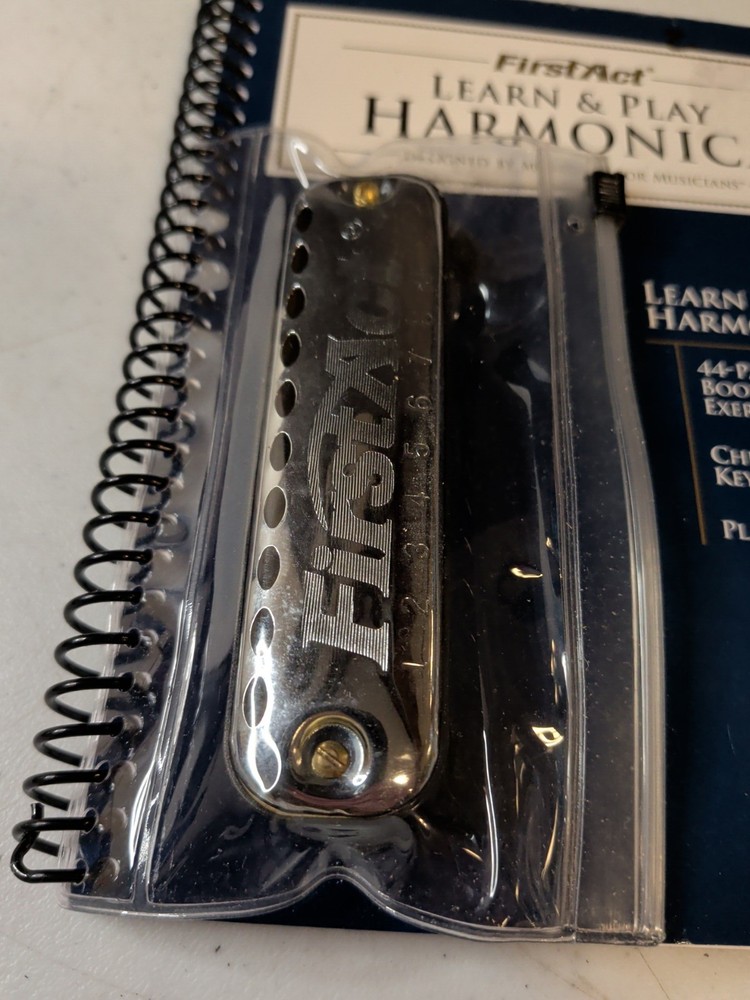 1999 First Act Learn & Play Harmonica w/ Instruction Book NEW Missing CD