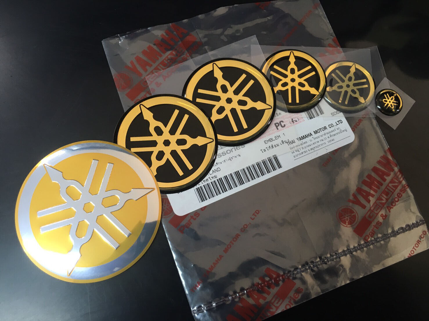 YAMAHA STICKER LOGO TUNING FORK DECAL EMBLEM 12-55 mm " ALL SIZE ALL COLOR