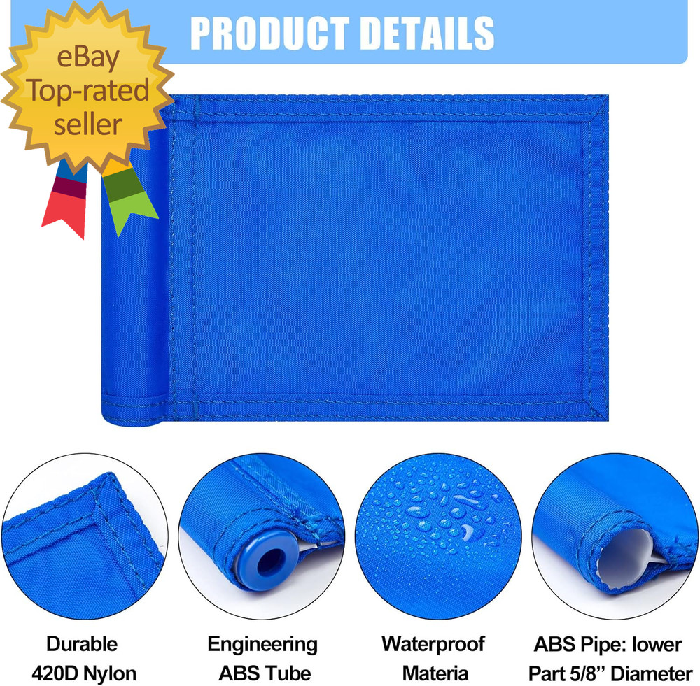 12 Pcs Solid Golf Flag Target Flag with Tube Inserted Waterproof Putting Green